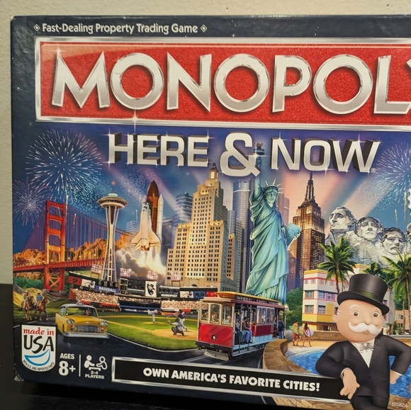 Monopoly Here & Now Board Game - Blue and Red - Picture 4 of 11